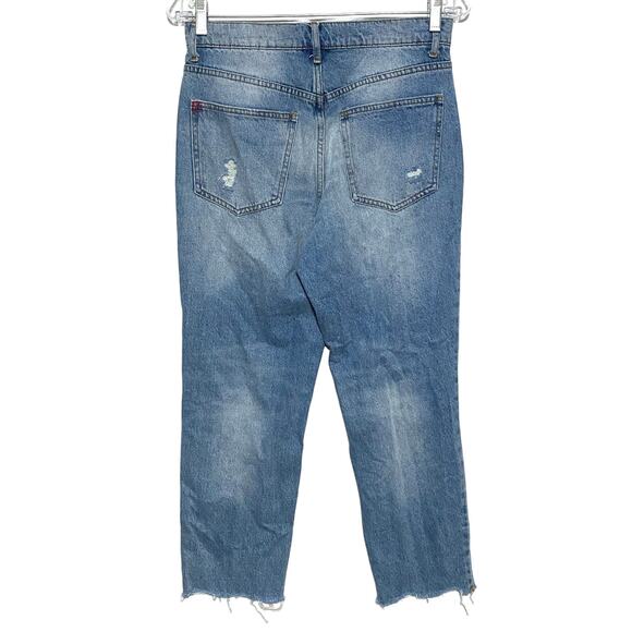 BDG Urban Outfitters Mom Jeans Button Fly Women 27 Distressed Ripped Torn Grunge - Picture 2 of 11